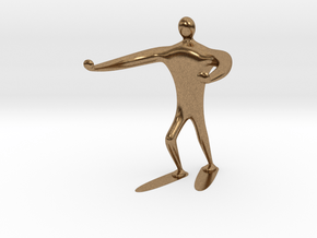 Blind walk statue in Natural Brass: 6mm