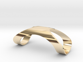 Finger Splint Ring Closed Top in 14k Gold Plated Brass