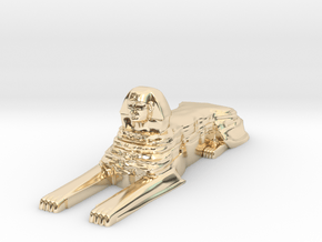 Sphinx in 14k Gold Plated Brass