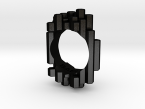 Ring Silices in Matte Black Steel: 4 / 46.5