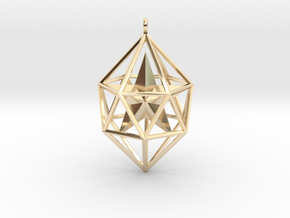 SUPER GEOMETRICAL PENDANT -50% OFF in 14k Gold Plated Brass