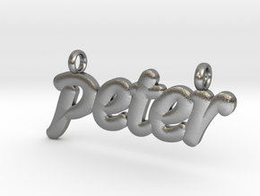 Peter-4cm in Natural Silver