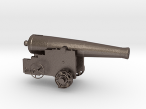 Fort Sumter 32lb Cannon in Polished Bronzed Silver Steel