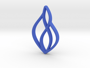 Aquaternity Pendant in Blue Processed Versatile Plastic: Small