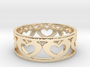 Heart Ring 7 1/2 Ring in 14K Yellow Gold