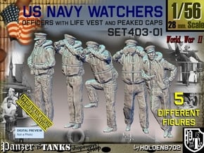 1/56 USN Watchers Set403-01 in Tan Fine Detail Plastic