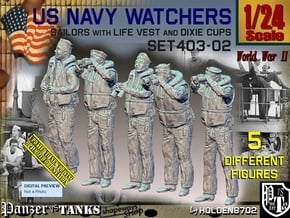 1/24 USN Watchers Set403-02 in White Natural Versatile Plastic