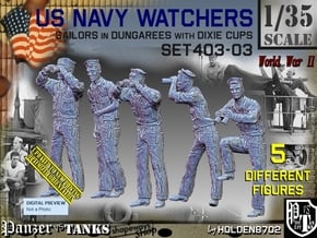 1/35 USN Watchers Set403-03 in Tan Fine Detail Plastic