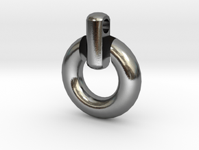 Power Symbol Penant in Polished Silver
