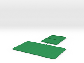 Rice field - long and short sprue in Green Processed Versatile Plastic