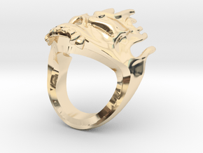 skeleator ring  in 14K Yellow Gold: 8 / 56.75