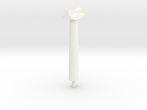 OO Gauge Platform Canopy Post in White Processed Versatile Plastic