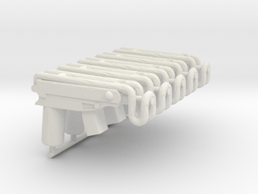 5x Scorpion Vz61 for Playmobil figures in White Natural Versatile Plastic
