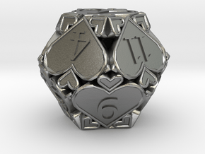D12 Balanced - Hearts in Natural Silver