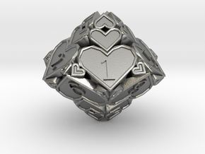 D10 Balanced - Hearts in Natural Silver