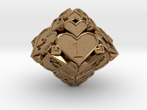 D10 Balanced - Hearts in Natural Brass