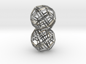 Necklace - Wire Balls in Natural Silver (Interlocking Parts)
