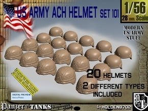 1/56 ACH Helmet Set101 in Tan Fine Detail Plastic