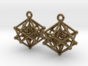 Introspection Earrings in Natural Bronze