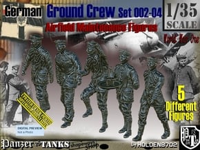 1/35 German Ground Crew SET002-04 in Tan Fine Detail Plastic