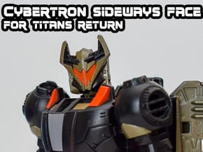 Sideways, Cybertron Face (Titans Return) in Tan Fine Detail Plastic