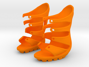Dare Shoes in Orange Processed Versatile Plastic: Small