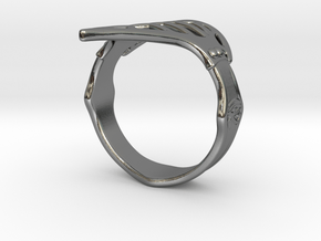 AssassinCreed_Ring_US8 in Polished Silver