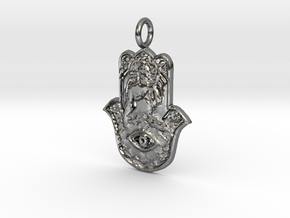 Creator Pendant in Fine Detail Polished Silver