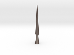 Long Bodkin Medieval Arrow Head in Polished Bronzed Silver Steel