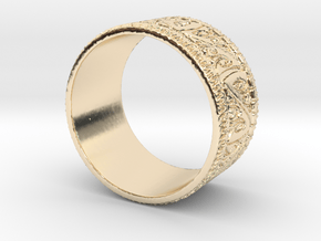 My Awesome Ring Design Ring Size 6.75 in 14k Gold Plated Brass