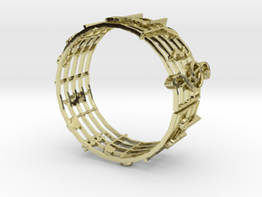 Music Bracelet in 18k Gold Plated Brass