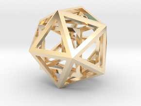 Iso Cube in 14K Yellow Gold