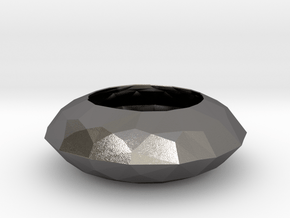 Diamond Bowl in Polished Nickel Steel
