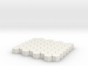 Pavement Stone in White Natural Versatile Plastic