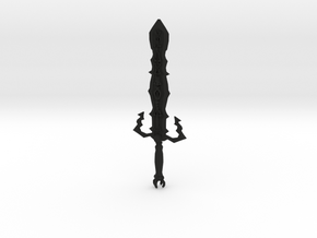 rune sword 3 in Black Natural Versatile Plastic