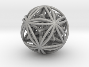 Icosasphere w/ Nested SuperStar 1.8" in Aluminum