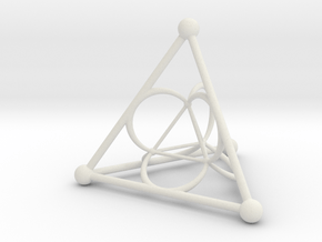 Nested Tetrahedron in White Natural Versatile Plastic
