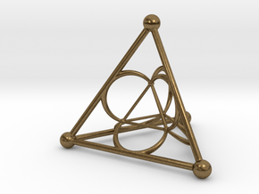 Nested Tetrahedron in Natural Bronze