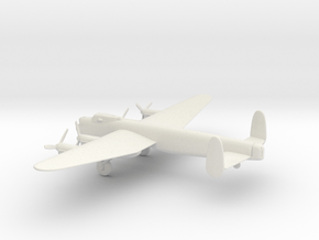 Avro Lancaster Dambuster in White Natural Versatile Plastic: 1:144