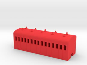 Metro 3rd Class Carriage in Red Processed Versatile Plastic