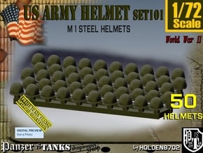 1/72 US M1 Helmet Set101 in Smooth Fine Detail Plastic