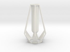 Star Vase in White Premium Versatile Plastic