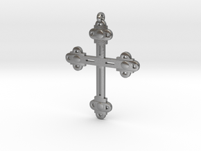 Holy Cross Pendant in Natural Silver