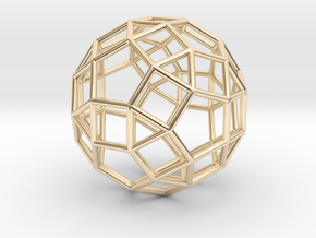 Rhombicosidodecahedron Precious Metals 1" in 14K Yellow Gold