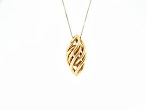 Spiral Pendant in Polished Bronze