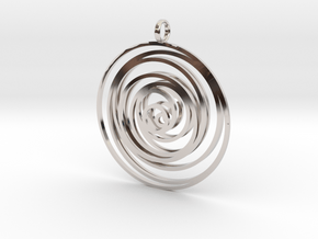 Time in Rhodium Plated Brass