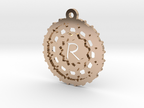 Magic Letter R Pendant in Polished Silver