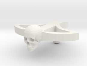 MOTU Inspired Custom Skull Crossbow for LEGO in White Natural Versatile Plastic