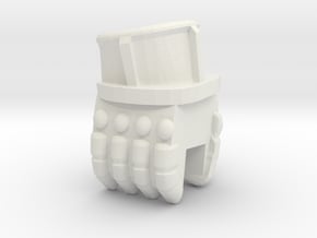 Custom Glove V1 for Lego in White Natural Versatile Plastic