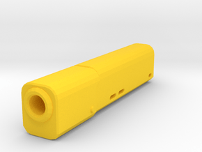 Psycho Airsoft Silencer (14mm-) in Yellow Processed Versatile Plastic